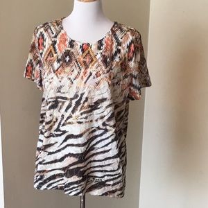 Alfred Dunner animal print top
